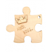 Πάζλ Ξύλινο 8X8cm His Queen_WD300068